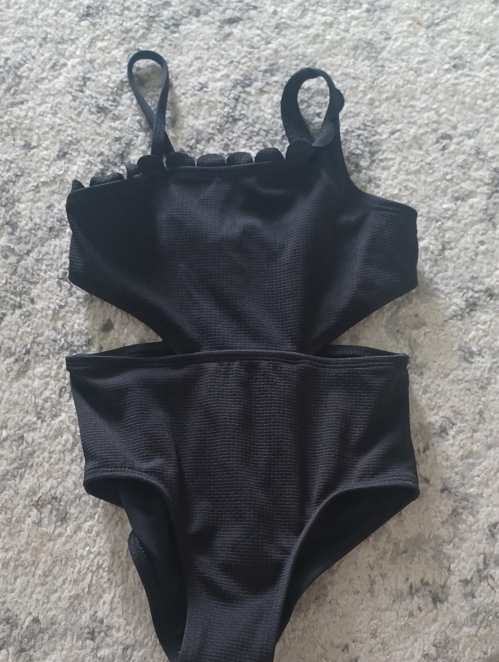 art class Black Kids One-Piece Cutout Swimsuit